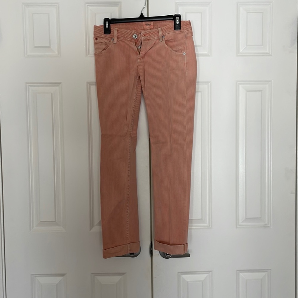 Hudson Bacara Cropped Straight Cuffed Jeans